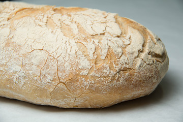  bread on the white paper background