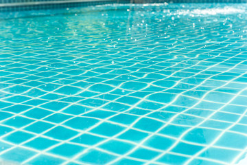 Fototapeta na wymiar swimming pool rippled water detail