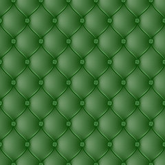 Fototapeta premium Abstract upholstery dark green background.