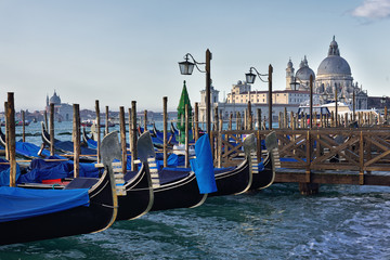 Gondeln am Riva degli Schiavoni | Venedig
