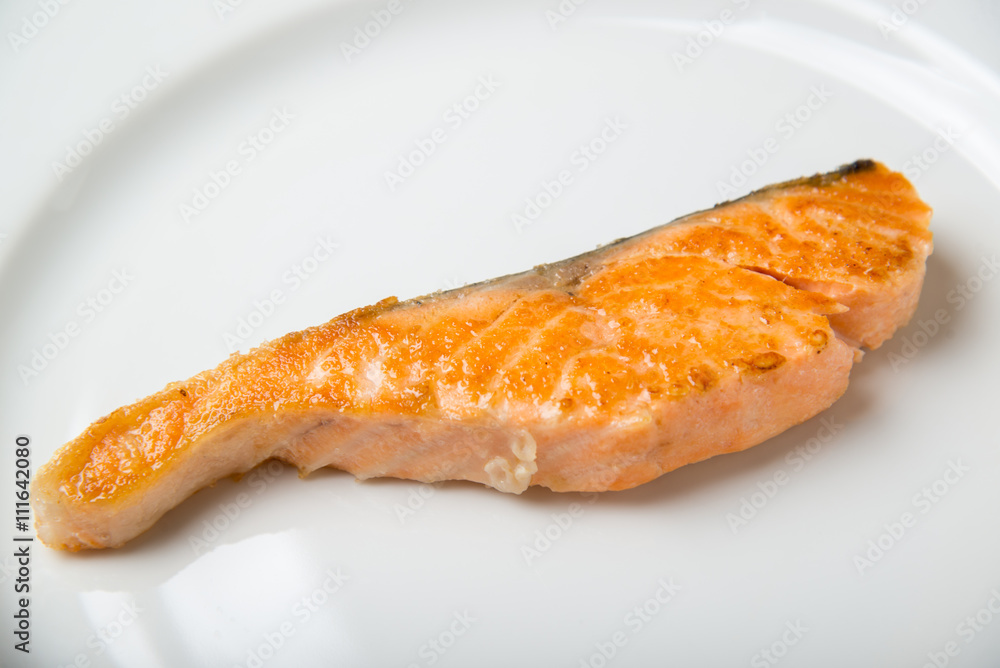 Wall mural cooked salmon