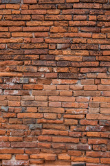 Old and grunge red brick background texture, Retro style