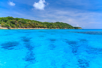 Fototapeta na wymiar Beautiful island,clear water for snorkeling