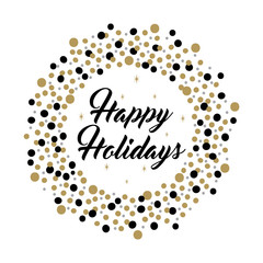 luxury christmas design with happy holidays text perfect for your personal christmas greeting card