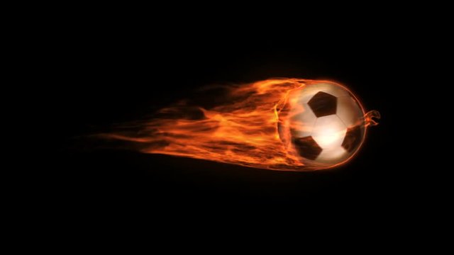 Burning Soccer Ball