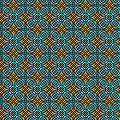 Seamless Floral Ethnic Pattern