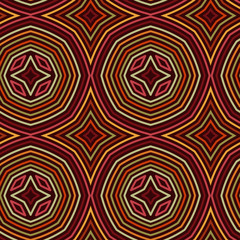 Seamless Floral Ethnic Pattern