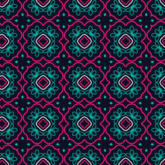 Seamless Floral Ethnic Pattern