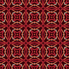 Seamless Floral Ethnic Pattern