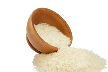 rice drop from the bowl