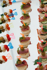 Delicious canapes as event dish