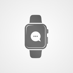 Smart watch with application icon on screen.