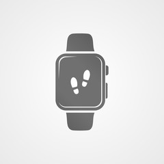 Smart watch with application icon on screen.