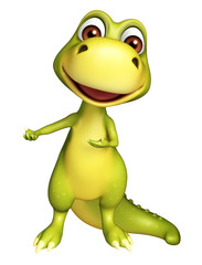 Fototapeta premium cute funny Dinosaur cartoon character