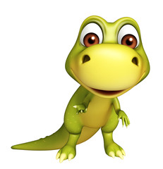 cute funny Dinosaur cartoon character