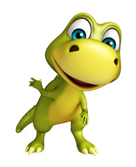 Fototapeta premium cute funny Dinosaur cartoon character