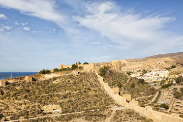 Alcazaba at Almeria, Spain