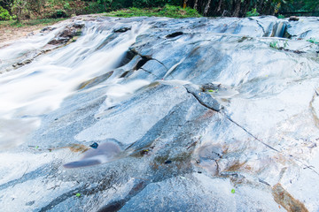Water Flowing at Mae Sa Waterfall
