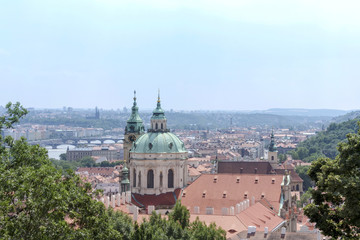 Summer view of Prague