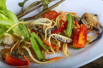 Thai spice crab salad