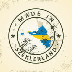 Stamp with map flag of Szeklerland