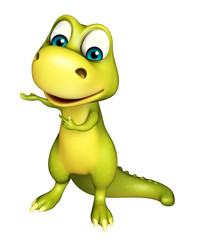 Fototapeta premium cute funny Dinosaur cartoon character