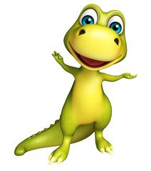 Fototapeta premium cute funny Dinosaur cartoon character
