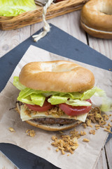 Burger in Bagel
