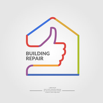 Vector illustration for the building repair