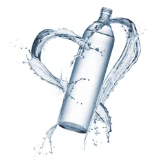 Meubelstickers bottle of water © winston