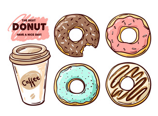 hand drawn donut - 111656210