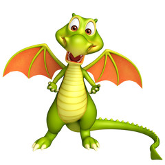 cute Dragon funny cartoon character