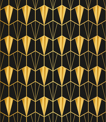 Vector seamless pattern. Modern stylish texture. Repeating geome