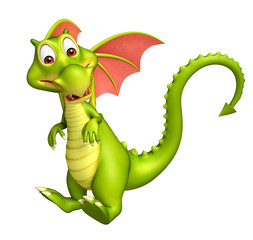 cute Dragon funny cartoon character