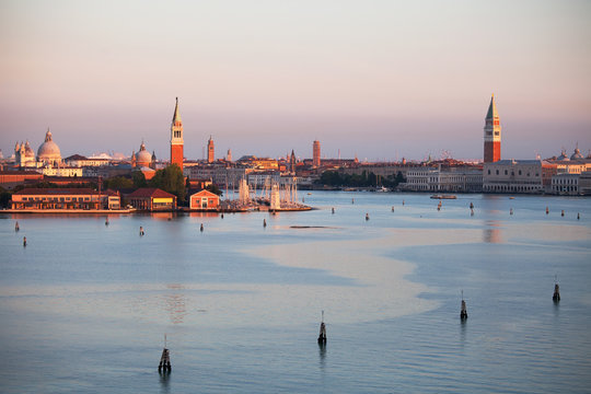 Fototapeta Venice Lagoon in the early morning