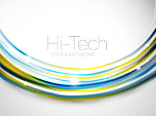 Glossy wave, coporate business brochure identity design