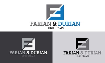 farian vector logo and initial