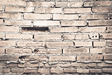 Moldy brick wall background