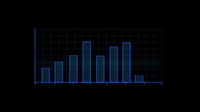 Grow up Blue Bar graph
