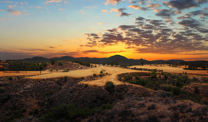 Troodos, Mountain landscape. Cyprus
