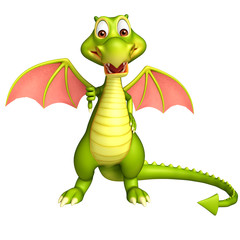 Dragon funny cartoon character
