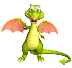 Dragon funny cartoon character