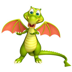 cute Dragon funny cartoon character