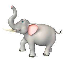 cute  Elephant funny cartoon character