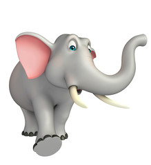 cute  Elephant funny cartoon character