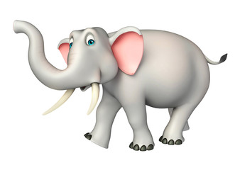cute  Elephant funny cartoon character