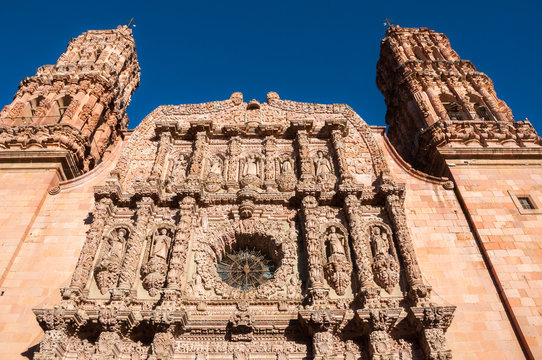 Facade of the Cathedral of Zacatecas (Mexico)
