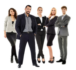 Obraz premium Business team isolated on white