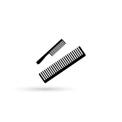 Comb , Barber comb, black plastic comb.