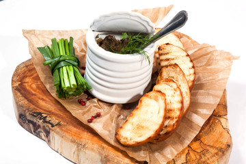 mushroom caviar with toast